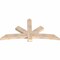 Ekena Millwork Alberta Smooth Timber Gable Bracket, Douglas Fir, 72"W x 36"H x 3 1/2"D x 5 1/2"F, 12/12 Pitch GBW072X36X0406ALB00SDF - alternate 3